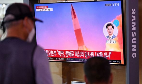 Test de missile tiré par la Corée du Nord