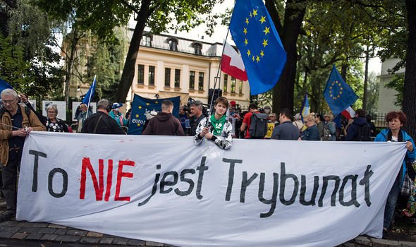 Protestation du tribunal polonais