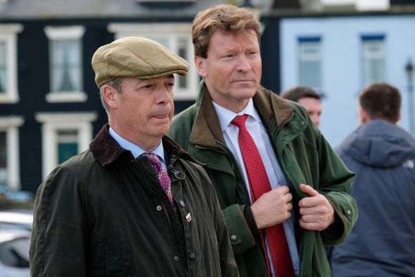 Nigel Farage (à gauche) et Richard Tice (à droite).