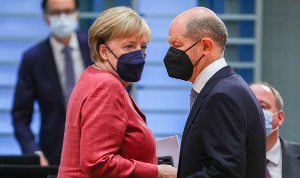 Angela Merkel et Olaf Scholz