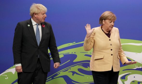 Angela Merkel et Boris Johnson