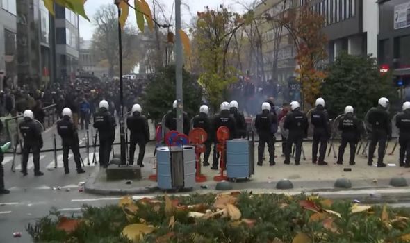 Protestations contre le Covid en Belgique