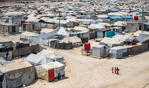 Camp de prisonniers d'Al-Roj en Syrie