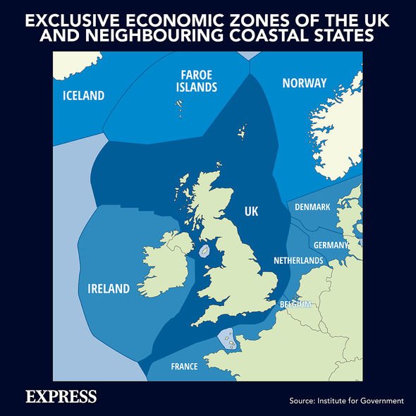 Zones économiques exclusives du Royaume-Uni et des pays environnants