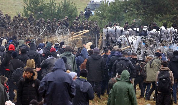 Frontière de la crise des migrants en Biélorussie