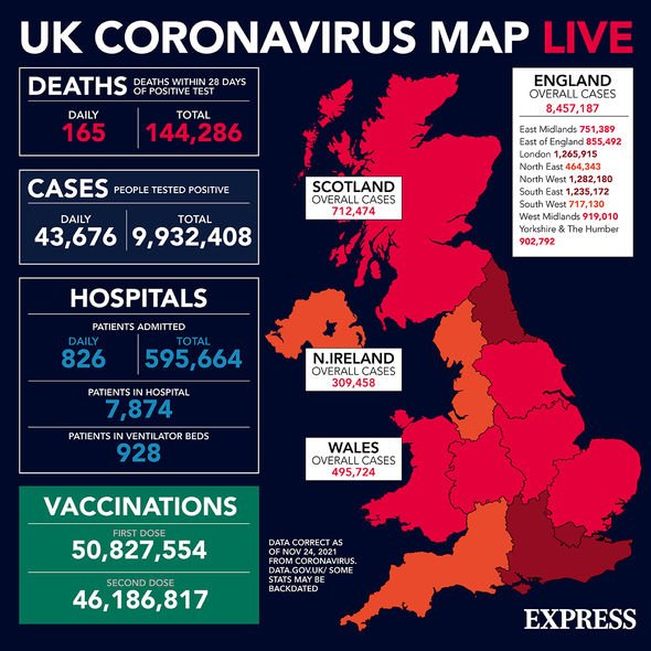 Carte du coronavirus au Royaume-Uni