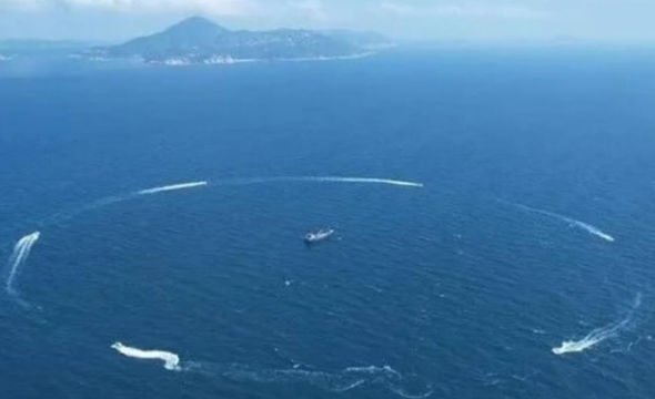 Démonstration de navires-drones chinois