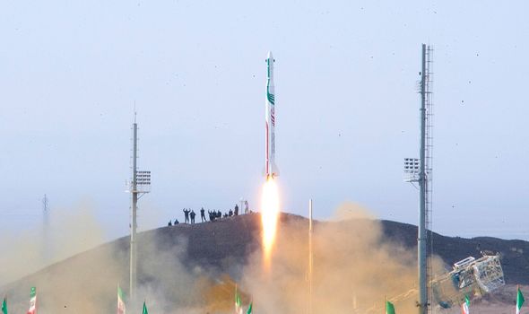 Lancement d'une fusée en Iran 