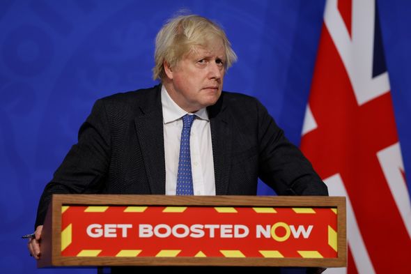Boris Johnson lors d'une conférence de presse à Downing Street