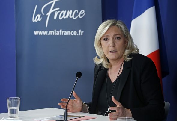 L'opposante d'extrême-droite Marine Le Pen