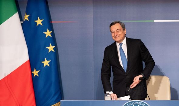 Le Premier ministre italien Mario Draghi