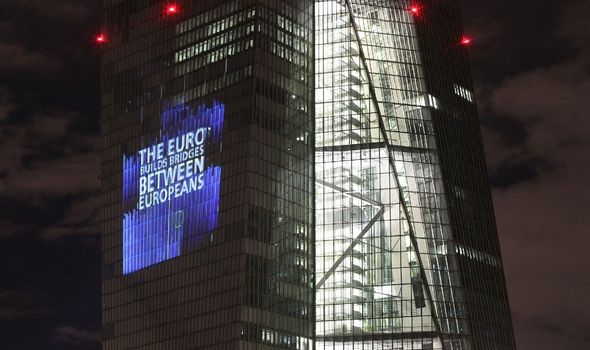 La tour du bâtiment principal de la Banque centrale européenne (BCE)