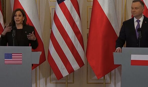 Kamala Harris et le Président de la Pologne 