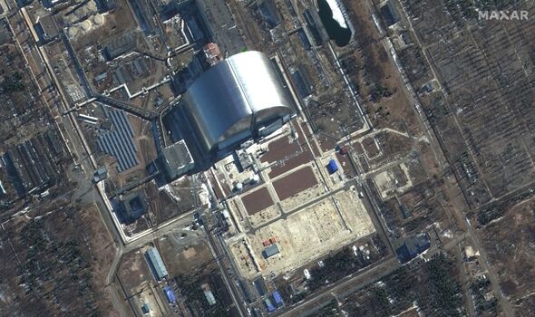 Images satellite de la semaine dernière montrant la centrale de Tchernobyl.
