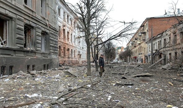 Ukraine: les infrastructures de nombreuses villes comme Kharkiv (photo) ont été fortement bombardées