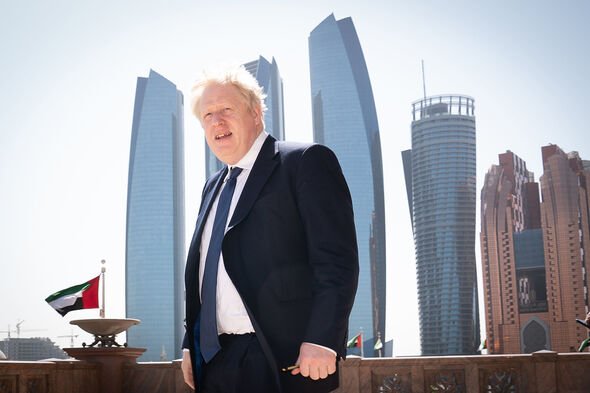 Boris Johnson à Abu Dhabi