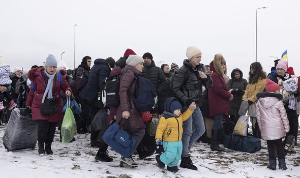 Les réfugiés fuient l'Ukraine
