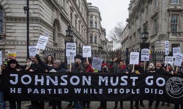 Manifestation à Downing Street