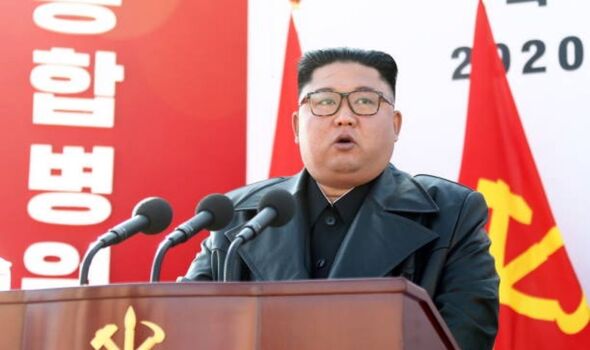 Kim Jong Un prononçant un discours