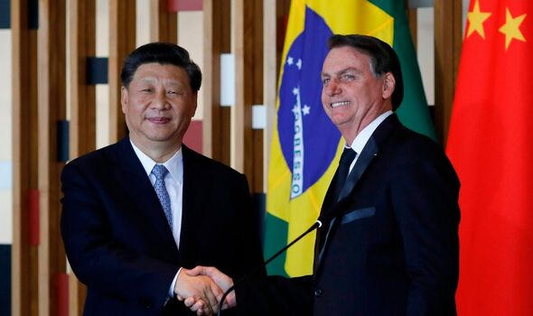 Xi Jinping et Jair Bolsonaro