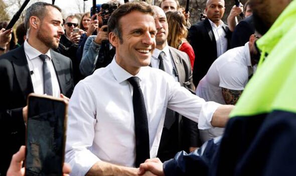 Emmanuel Macron photographié en France