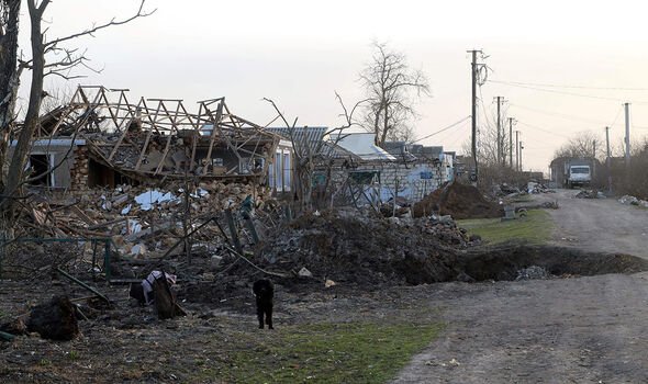 photo du bombardement de l'ukraine par la russie