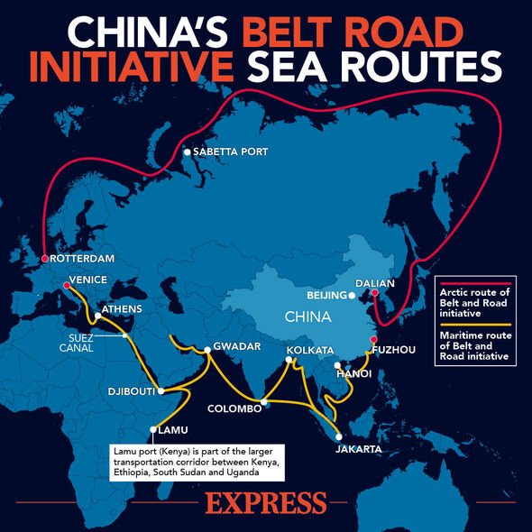 La ceinture et la route de la Chine