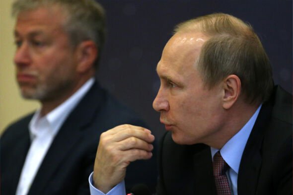 Vladimir Poutine et Roman Abramovich