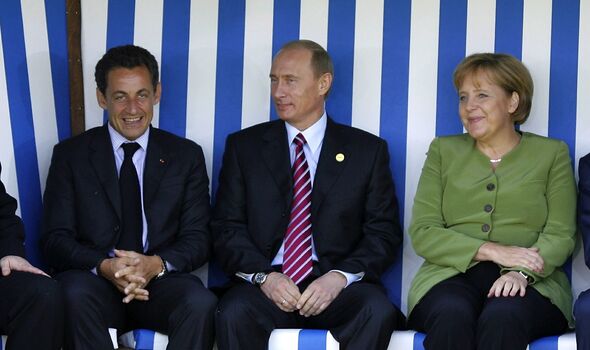 Putin, Sarkozy and Merkel