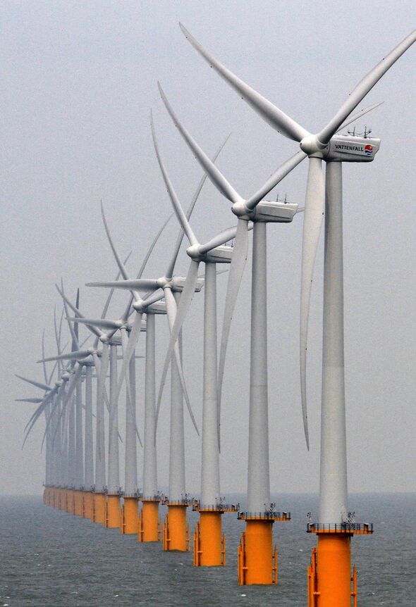 Parc éolien offshore de Thanet au large de Ramsgate dans le Kent
