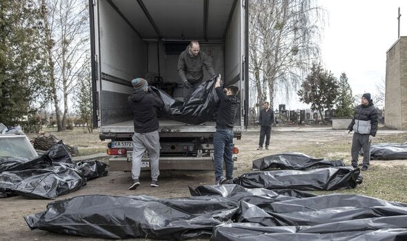 Cadavres à Bucha, Ukraine