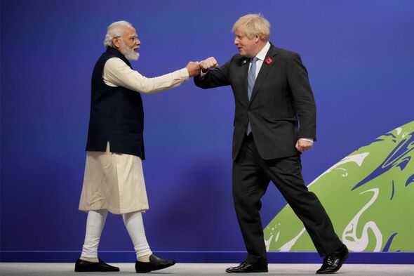 Johnson et Modi ont conclu l'année dernière un partenariat stratégique global entre le Royaume-Uni et l'Inde.