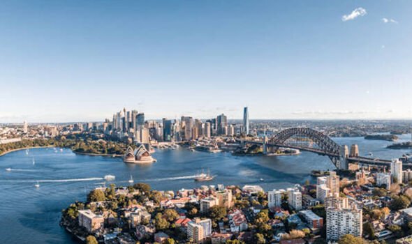 Vue aérienne de Sydney 