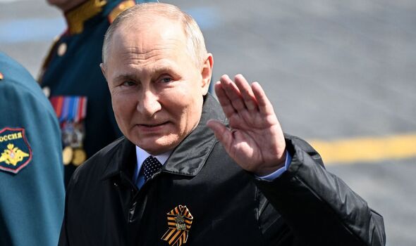 Vladimir Poutine lors du défilé du jour de la Victoire à Moscou.