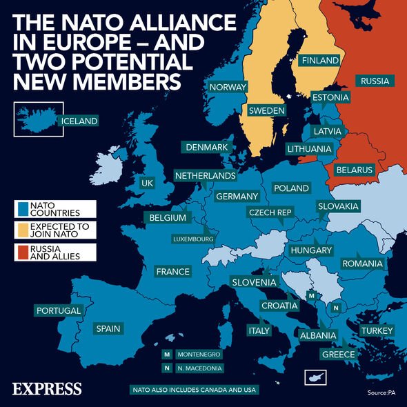 Carte de l'OTAN