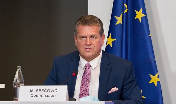 Maros Sefcovic de l'UE a promis des mesures de représailles si le projet de loi passe au Parlement