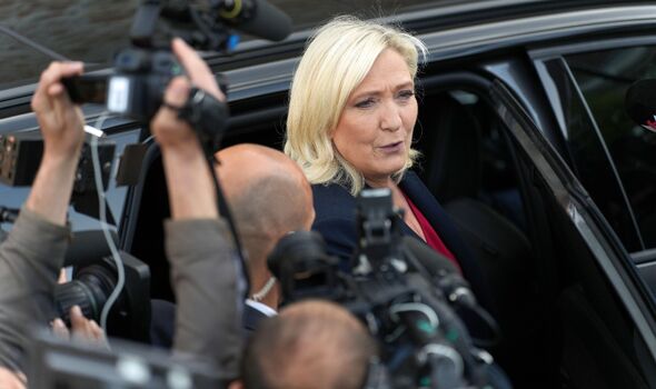 Marine Le Pen, dirigeante d'extrême droite française et candidate au Rassemblement National