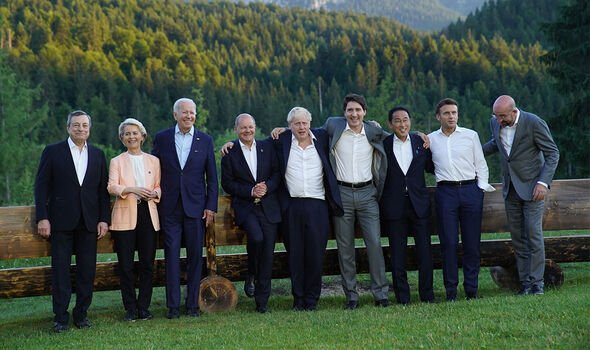 Boris Johnson et les autres dirigeants du G7 en Allemagne