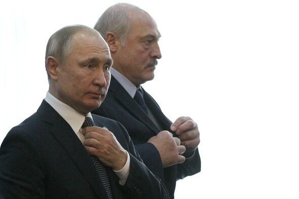 Vladimir Poutine et Aleksandr Lukashenko