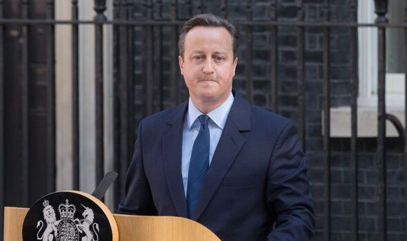 David Cameron pendant sa déclaration de démission