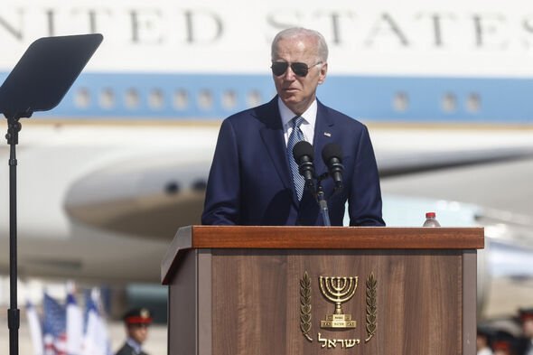 Le 46e président américain Joe Biden lors de sa visite en Israël.