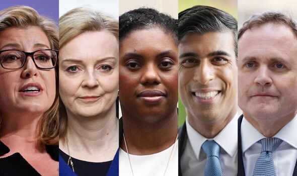 Cinq candidats pour la course à la direction du Tory 