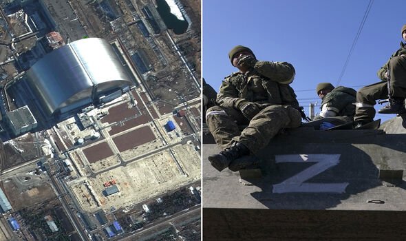 Les soldats russes prennent Tchernobyl 
