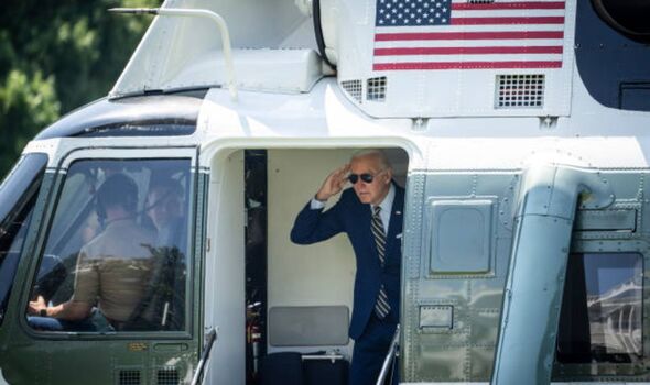 Joe Biden en hélicoptère