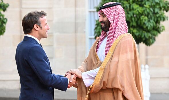 Emmanuel Macron et Mohammed bin Salman