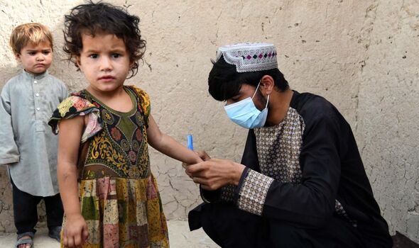 La polio en Afghanistan.