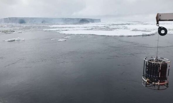 Une plate-forme de glace de l'Antarctique