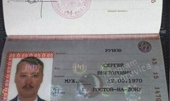 Le passeport d'Igor Girkin