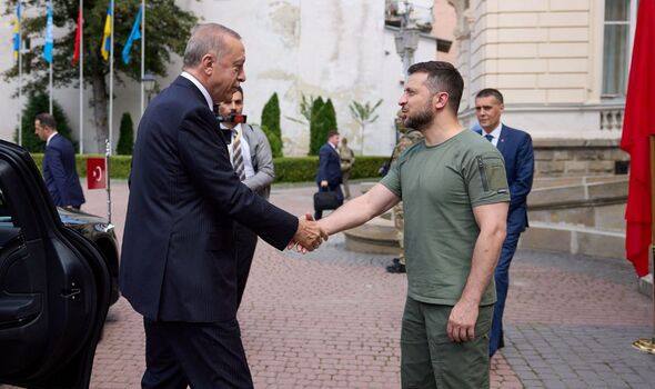 Le président Erdogan et le président Zelensky.