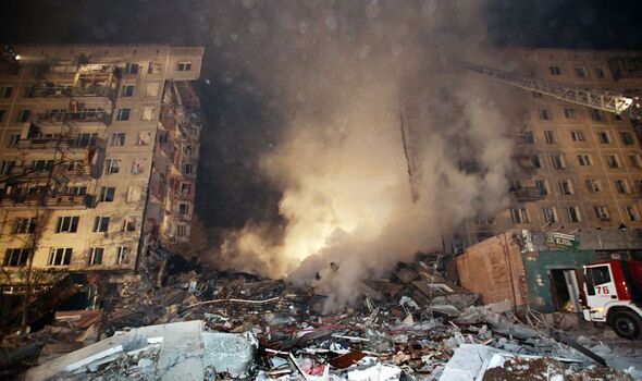 Le lieu de l'un des attentats à la bombe contre des appartements en Russie en 1999.